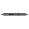 Marqueur de Tuyauterie - Vapeur 6 bars - NFX 08-105 - Vinyle Laminé