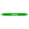 Marqueur de Tuyauterie Vidange 150 x 12 mm Vinyle Laminé