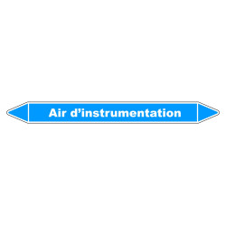 Marqueur de Tuyauterie "Air d’instrumentation" en Vinyle Laminé