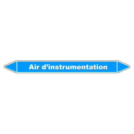 Marqueur de Tuyauterie "Air d’instrumentation" en Vinyle Laminé