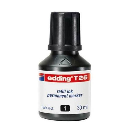 Marqueur Permanent - Recharge en Encre Pigmentée T 25 pour Modèles EDDING - 30 mL