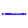 Marqueur de Tuyauterie - Acide Formique - NFX 08-105 - Vinyle Laminé