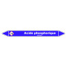 Marqueur de Tuyauterie - Acide Phosphorique - NFX 08-105 - Vinyle Laminé