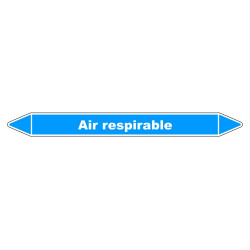 Marqueur de Tuyauterie - Air respirable - NFX 08-105 - Vinyle Laminé