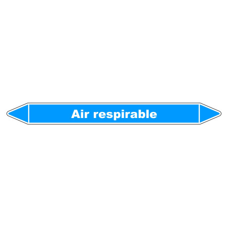 Marqueur de Tuyauterie - Air respirable - NFX 08-105 - Vinyle Laminé