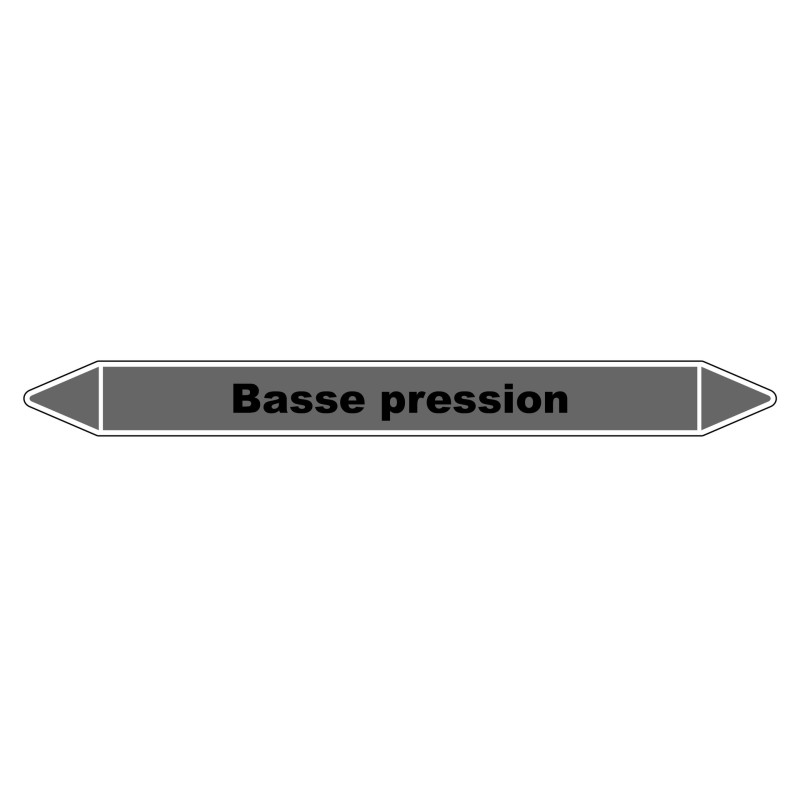 Marqueur de Tuyauterie - Basse Pression - NFX 08-105 - Vinyle Laminé