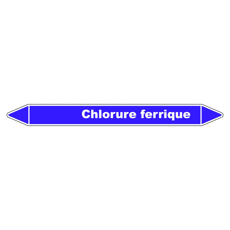 Marqueur de Tuyauterie - Chlorure Ferrique - NFX 08-105 - Vinyle Laminé
