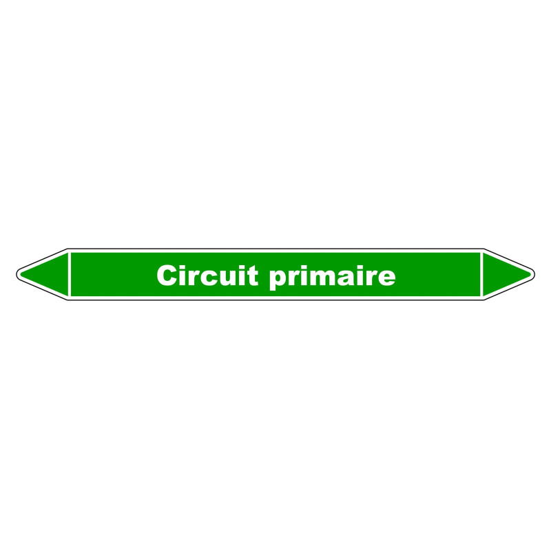 Marqueur de Tuyauterie - Circuit Primaire - NFX 08-105 - Vinyle Laminé