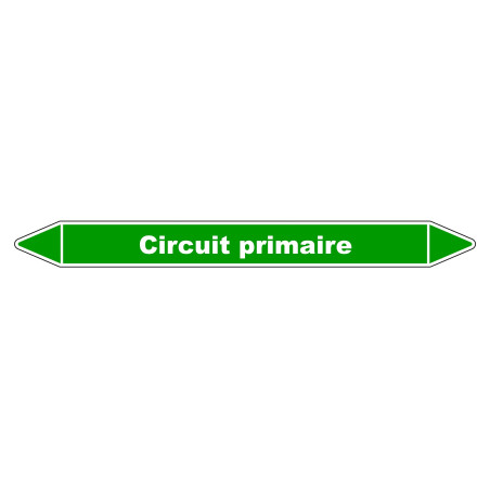Marqueur de Tuyauterie - Circuit Primaire - NFX 08-105 - Vinyle Laminé
