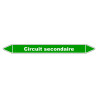 Marqueur de Tuyauterie - Circuit secondaire - NFX 08-105 - Vinyle Laminé