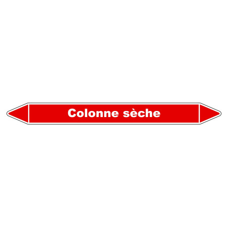 Marqueur de Tuyauterie - Colonne sèche - NFX 08-105 - Vinyle Laminé