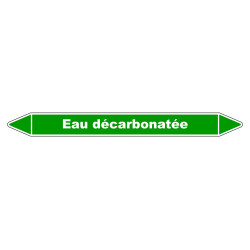 Marqueur de Tuyauterie - Eau Décarbonatée - NFX 08-105 - Vinyle Laminé