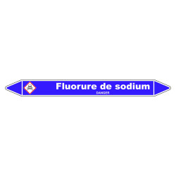 Marqueur de Tuyauterie - Fluorure de Sodium - NFX 08-105 - Vinyle Laminé