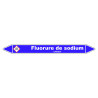 Marqueur de Tuyauterie - Fluorure de Sodium - NFX 08-105 - Vinyle Laminé