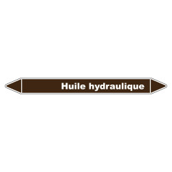 Marqueur de Tuyauterie Huile hydraulique 150 x 12 mm Vinyle Laminé