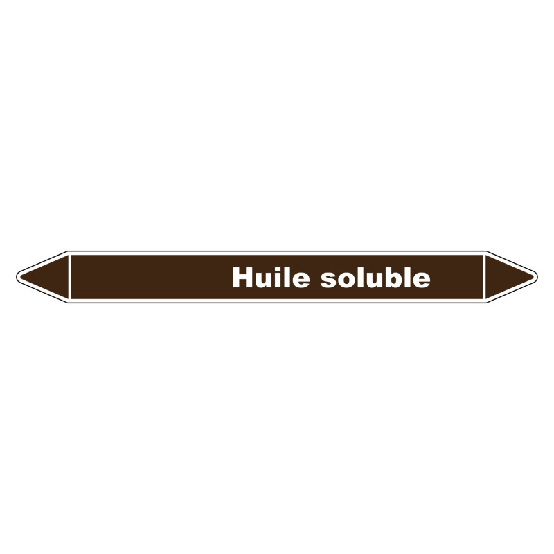 Marqueur de Tuyauterie - Huile Soluble - NFX 08-105 - Vinyle Laminé
