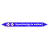 Marqueur de Tuyauterie - Hypochlorite de Sodium - NFX 08-105 - Vinyle Laminé