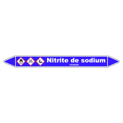 Marqueur de Tuyauterie - Nitrite de Sodium - NFX 08-105 - Vinyle Laminé