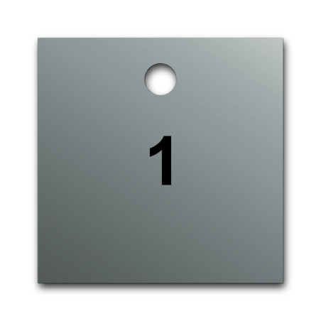 Marqueurs de Vannes - Pré-numérotés - Aluminium - 51 x 51 mm - lot de 50