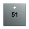 Marqueur de Tuyauterie - Pré-numérotés - 51 x 51 mm - Aluminium