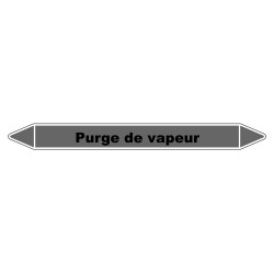 Marqueur de Tuyauterie - Purge de vapeur - NFX 08-105 - Vinyle Laminé