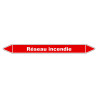 Marqueur de Tuyauterie - Réseau incendie - NFX 08-105 - Vinyle Laminé