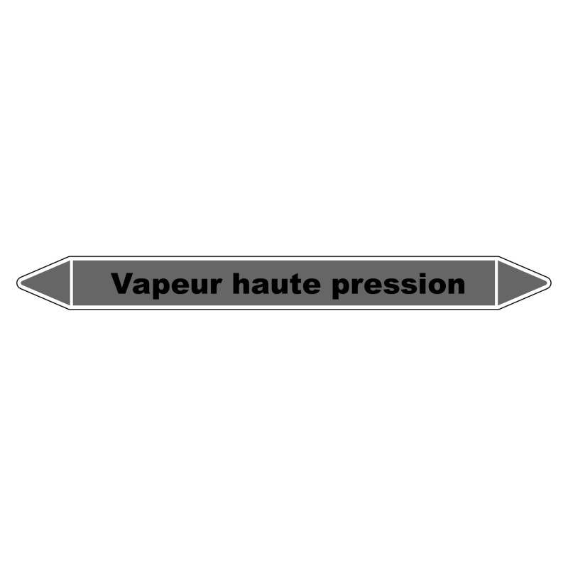 Marqueur de Tuyauterie - Vapeur haute pression - NFX 08-105 - Vinyle Laminé