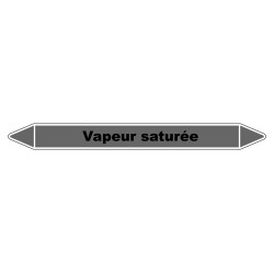 Marqueur de Tuyauterie - Vapeur saturée - NFX 08-105 - Vinyle Laminé
