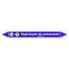 Marqueur de Tuyauterie - Hydroxyde de Potassium - NFX 08-105 - Vinyle Laminé