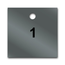 Marqueur de Vannes - Carré Pré-numéroté - 51 x 51 mm - Inox