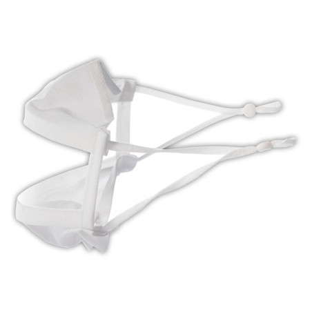 Masque inclusif fenêtre bord à bord réglable - Blanc - homologué UNS1 et UNS2