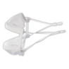 Masque inclusif fenêtre bord à bord réglable - Blanc - homologué UNS1 et UNS2