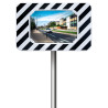 Miroir de sécurité - Rectangulaire incassable - 800 x 600 mm - Polymir