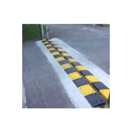 Module central de ralentisseur - 257 x 250 mm - Polypropylène et caoutchouc