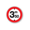 Panneau - Accès Interdit aux Véhicules  3,50m - ø200 mm - Vinyle