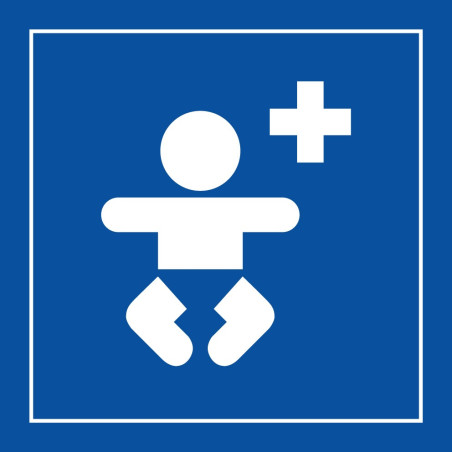 Panneau d'information - Centre médical pour enfants - ISO 7001 - Gravoply
