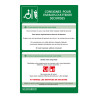 Panneau - Consignes sécurité espace attente - PVC 200x300 mm