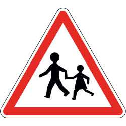 Panneau - Danger A13a - Aluminium galvanisé