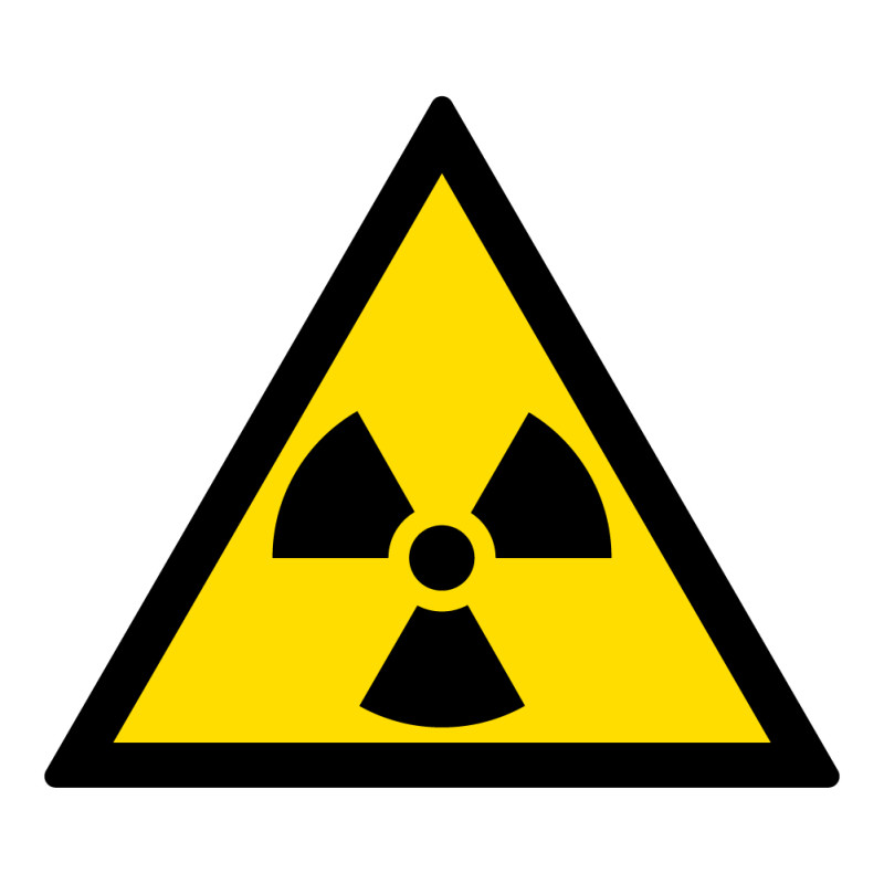 Panneau Danger- Matières radioactives/radiations - W003 -ISO 7010