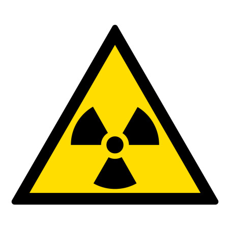 Panneau Danger- Matières radioactives/radiations - W003 -ISO 7010