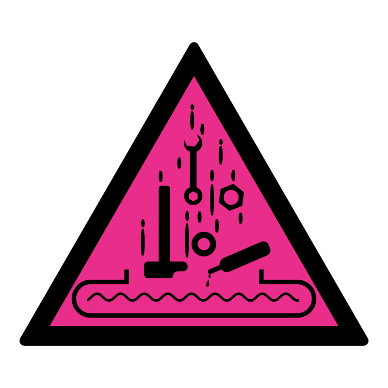 Panneau Danger Zone FME – Signalisation de sécurité – Fond Rose