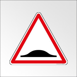 Panneau de Danger A2b : Ralentisseur de type dos-d'âne