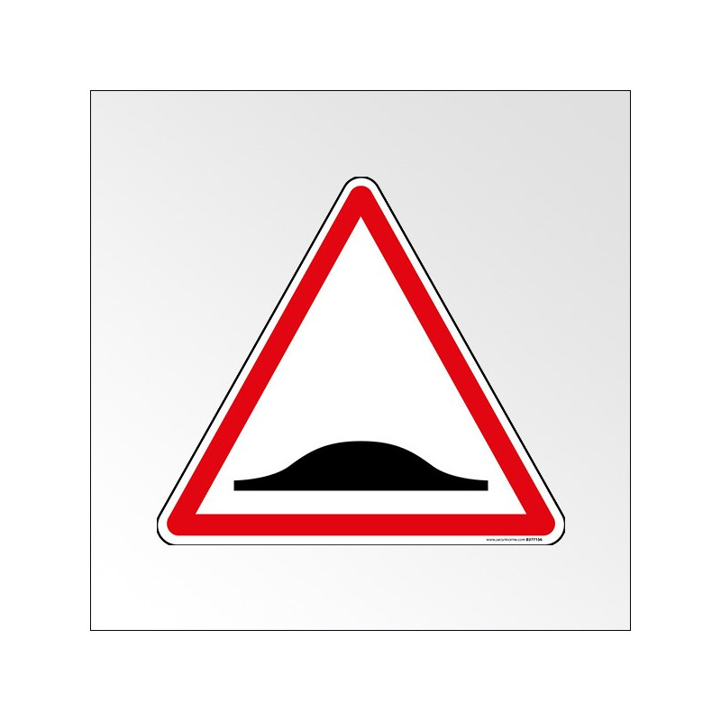 Panneau de Danger A2b : Ralentisseur de type dos-d'âne