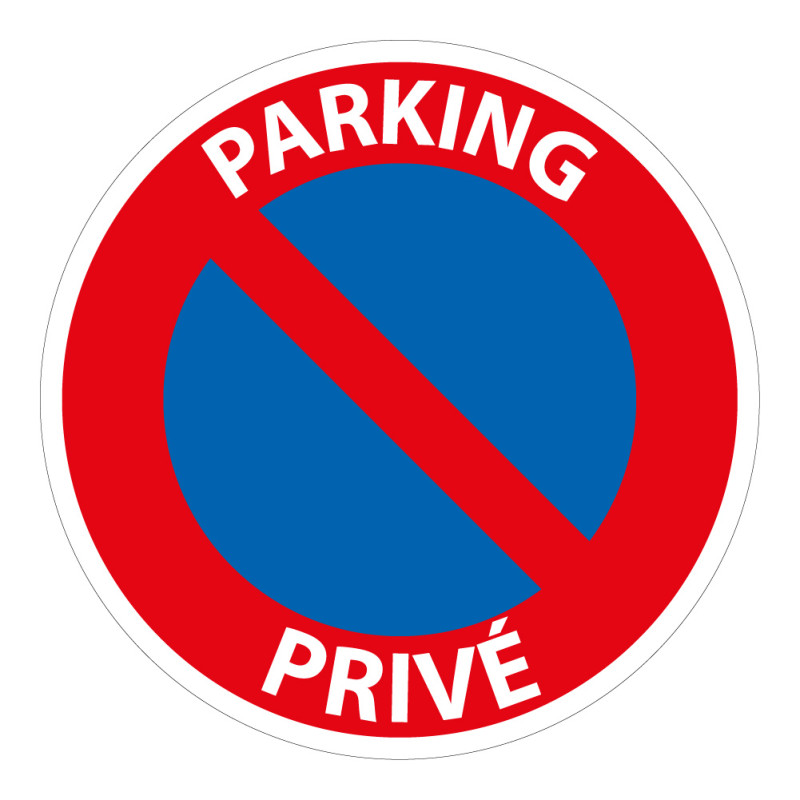 Panneau de prescription - Parking Privé - B6a1 - Vinyle- ISO 7010