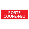 Panneau de signalétique "Porte coupe-feu" - 210 x 75 mm
