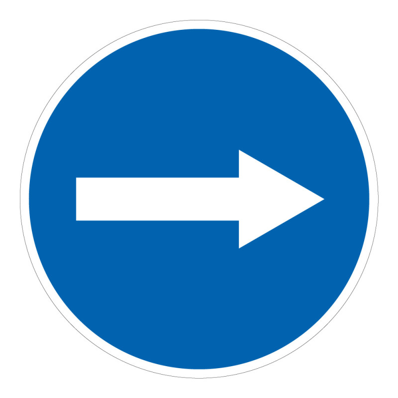 Panneau de signalisation - Flèche directionnelle