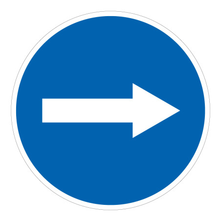 Panneau de signalisation - Flèche directionnelle
