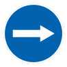 Panneau de signalisation - Flèche directionnelle