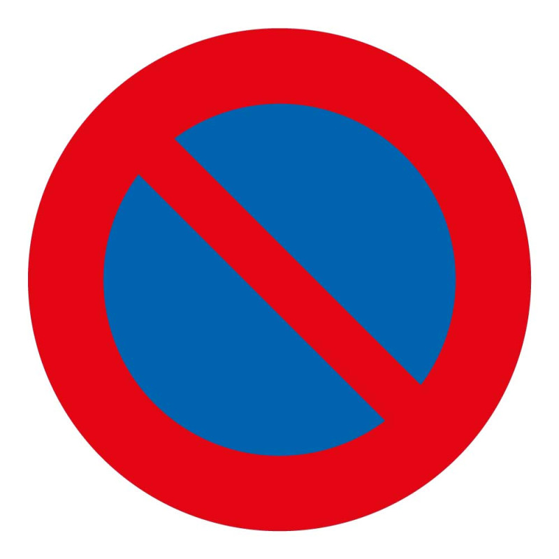 Panneau de signalisation - Interdit de stationner - Diamètre 200 mm