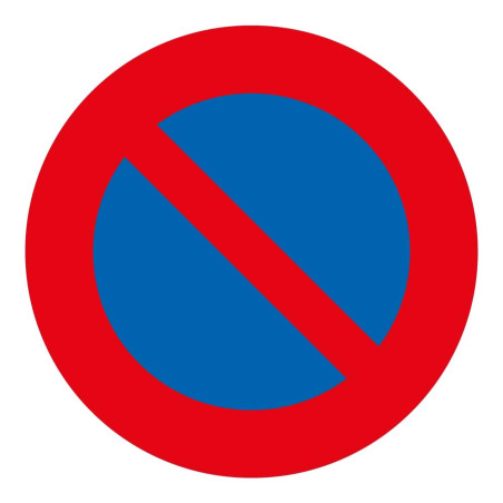 Panneau de signalisation - Interdit de stationner - Diamètre 200 mm